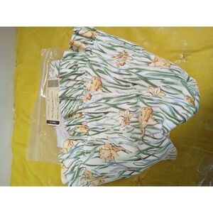 Longaberger May Series Daffodil Basket Liner Floral Ruffle 23577288 New